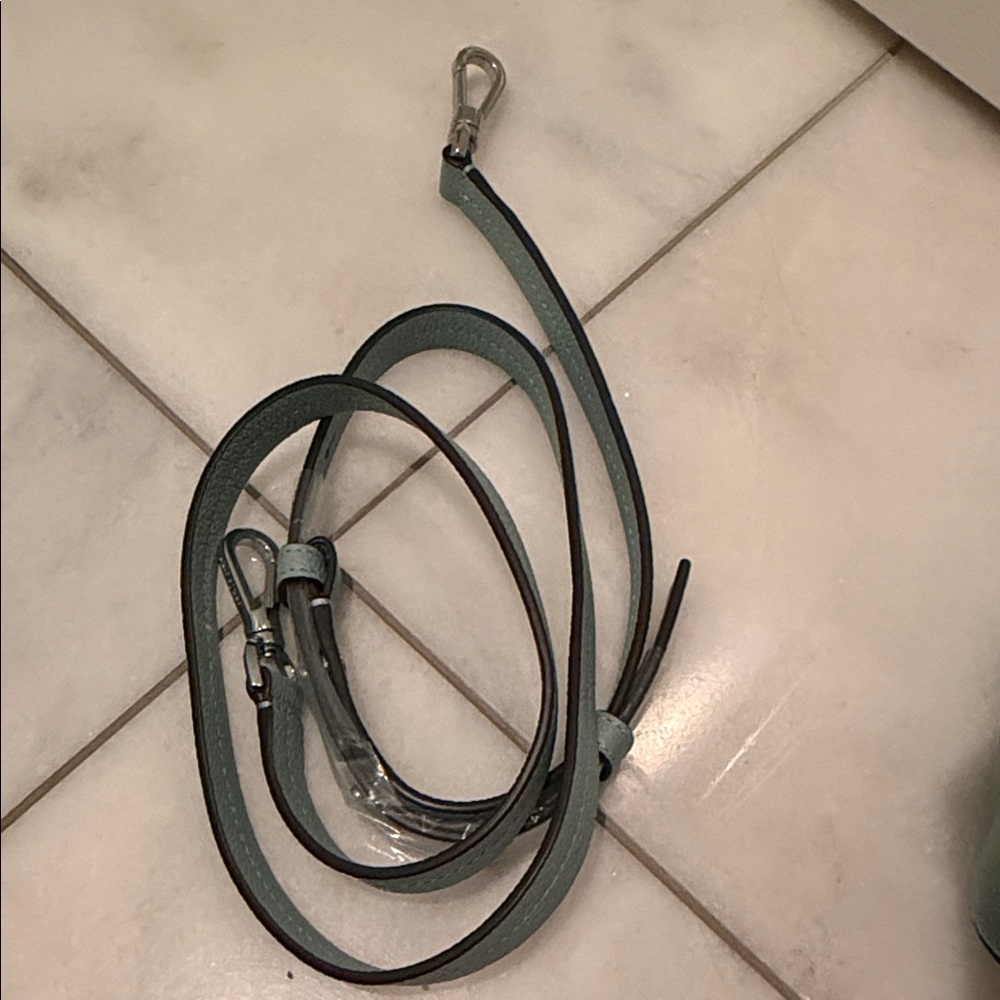 NWOT kate spade pebble leather Margaux satchel in light teal - Picture 5 of 11